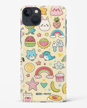 Happy Stickers [BREATHE] Hard Case Phone Cover-(Apple)