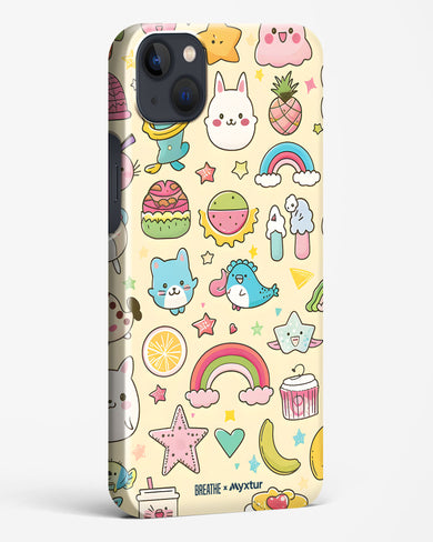 Happy Stickers [BREATHE] Hard Case Phone Cover-(Apple)