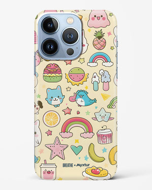 Happy Stickers [BREATHE] Hard Case Phone Cover (Apple)