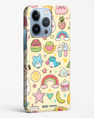 Happy Stickers [BREATHE] Hard Case Phone Cover (Apple)