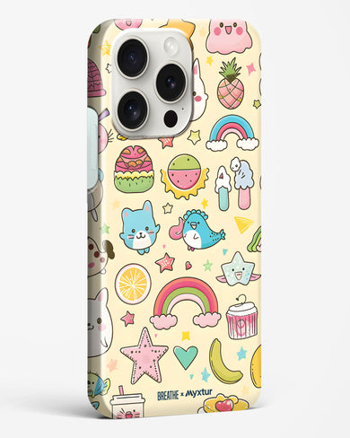 Happy Stickers [BREATHE] Hard Case Phone Cover (Apple)