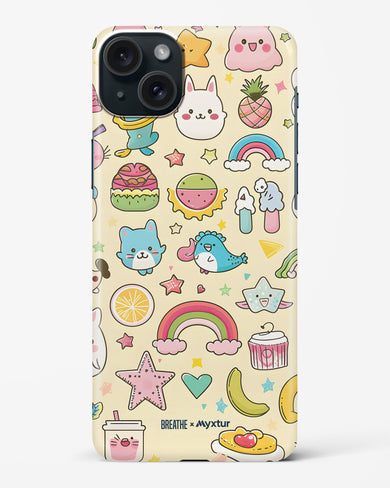 Happy Stickers [BREATHE] Hard Case Phone Cover-(Apple)