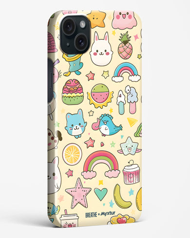 Happy Stickers [BREATHE] Hard Case Phone Cover-(Apple)