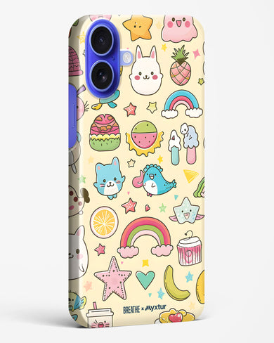 Happy Stickers [BREATHE] Hard Case Phone Cover (Apple)