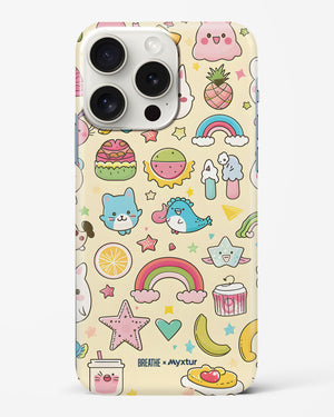 Happy Stickers [BREATHE] Hard Case Phone Cover (Apple)