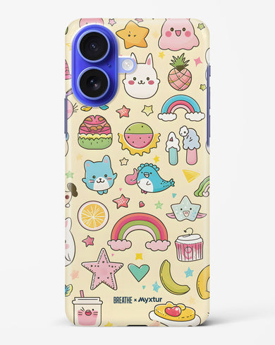 Happy Stickers [BREATHE] Hard Case Phone Cover (Apple)