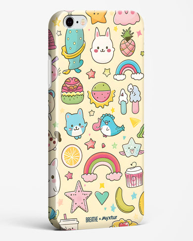 Happy Stickers [BREATHE] Hard Case Phone Cover-(Apple)