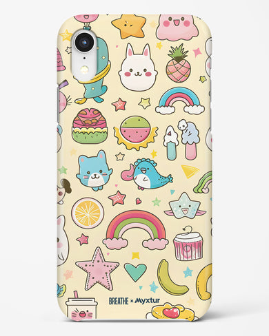 Happy Stickers [BREATHE] Hard Case Phone Cover-(Apple)