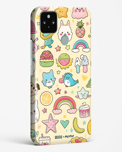 Happy Stickers [BREATHE] Hard Case Phone Cover-(Google)