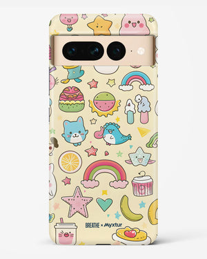 Happy Stickers [BREATHE] Hard Case Phone Cover-(Google)