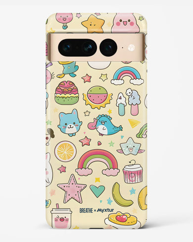 Happy Stickers [BREATHE] Hard Case Phone Cover-(Google)