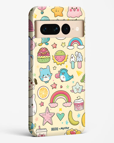 Happy Stickers [BREATHE] Hard Case Phone Cover-(Google)