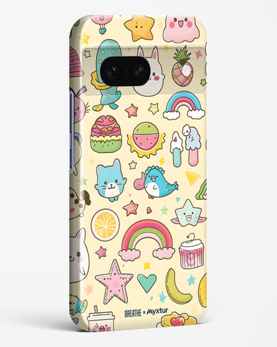 Happy Stickers [BREATHE] Hard Case Phone Cover-(Google)