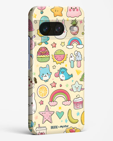 Happy Stickers [BREATHE] Hard Case Phone Cover-(Google)