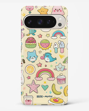 Happy Stickers [BREATHE] Hard Case Phone Cover (Google)