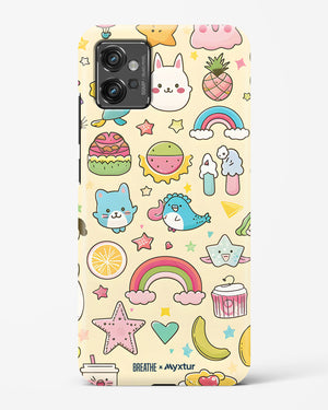 Happy Stickers [BREATHE] Hard Case Phone Cover (Motorola)