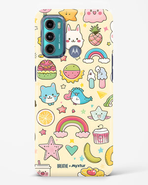 Happy Stickers [BREATHE] Hard Case Phone Cover (Motorola)