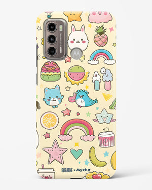 Happy Stickers [BREATHE] Hard Case Phone Cover (Motorola)