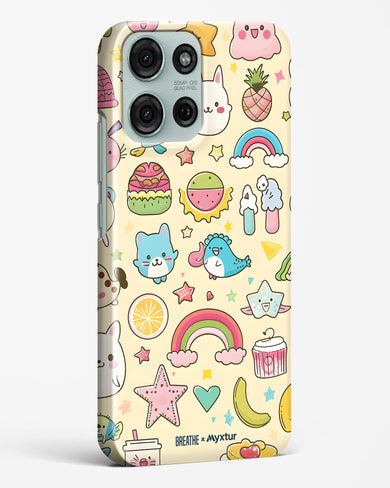Happy Stickers [BREATHE] Hard Case Phone Cover (Motorola)