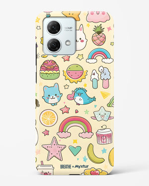 Happy Stickers [BREATHE] Hard Case Phone Cover (Motorola)