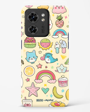 Happy Stickers [BREATHE] Hard Case Phone Cover (Motorola)