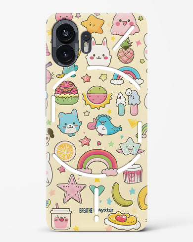 Happy Stickers [BREATHE] Hard Case Phone Cover (Nothing)