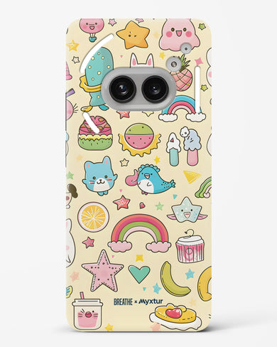 Happy Stickers [BREATHE] Hard Case Phone Cover (Nothing)