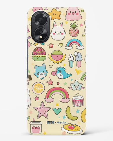 Happy Stickers [BREATHE] Hard Case Phone Cover (Oppo)