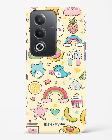 Happy Stickers [BREATHE] Hard Case Phone Cover (Oppo)