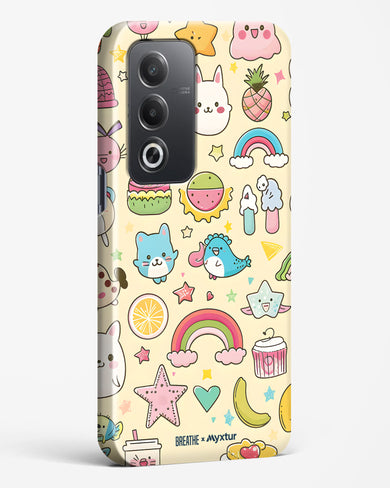 Happy Stickers [BREATHE] Hard Case Phone Cover (Oppo)