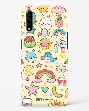 Happy Stickers [BREATHE] Hard Case Phone Cover (Oppo)