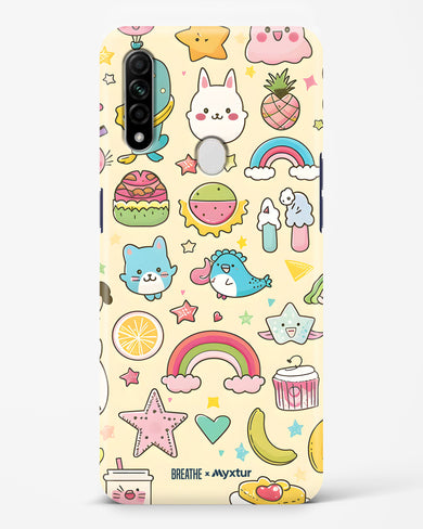 Happy Stickers [BREATHE] Hard Case Phone Cover (Oppo)