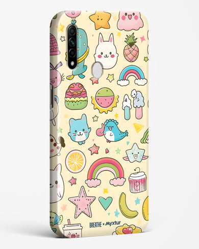 Happy Stickers [BREATHE] Hard Case Phone Cover (Oppo)