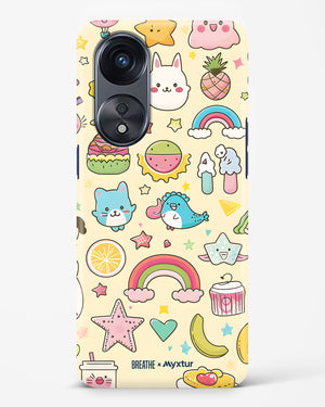 Happy Stickers [BREATHE] Hard Case Phone Cover-(Oppo)