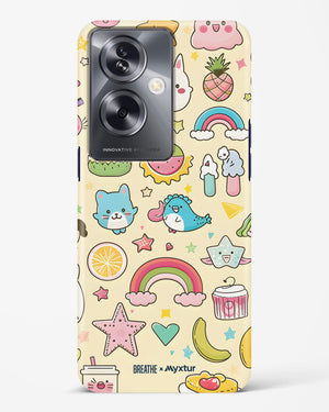 Happy Stickers [BREATHE] Hard Case Phone Cover (Oppo)