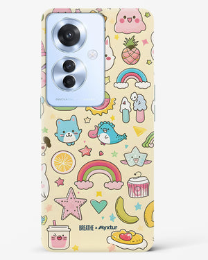 Happy Stickers [BREATHE] Hard Case Phone Cover (Oppo)