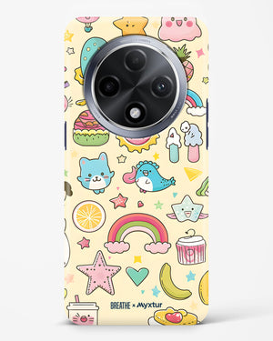 Happy Stickers [BREATHE] Hard Case Phone Cover (Oppo)