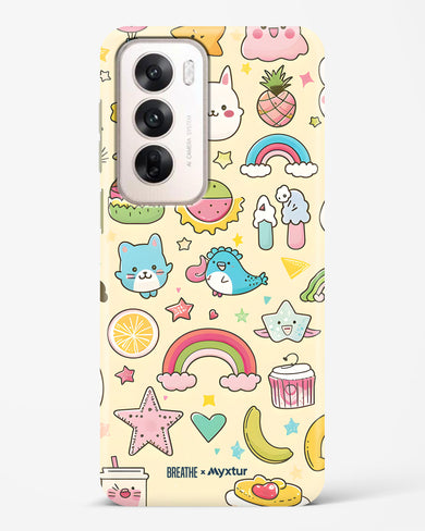 Happy Stickers [BREATHE] Hard Case Phone Cover (Oppo)