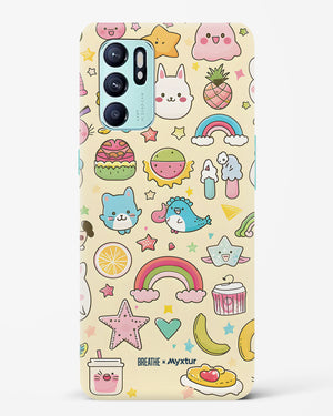 Happy Stickers [BREATHE] Hard Case Phone Cover (Oppo)