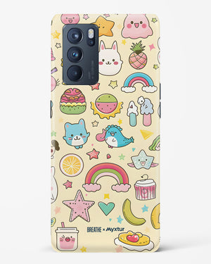 Happy Stickers [BREATHE] Hard Case Phone Cover (Oppo)