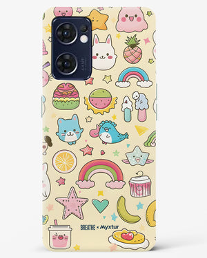 Happy Stickers [BREATHE] Hard Case Phone Cover (Oppo)