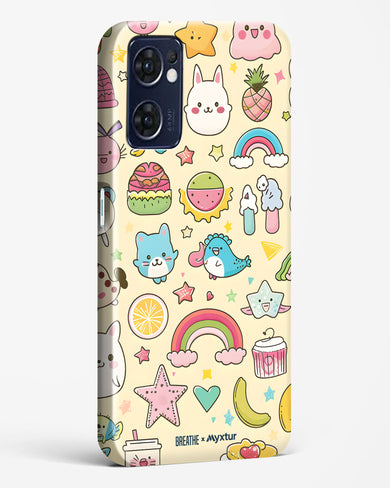 Happy Stickers [BREATHE] Hard Case Phone Cover (Oppo)