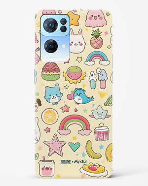 Happy Stickers [BREATHE] Hard Case Phone Cover (Oppo)