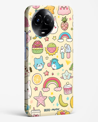 Happy Stickers [BREATHE] Hard Case Phone Cover (Realme)