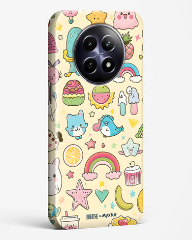 Happy Stickers [BREATHE] Hard Case Phone Cover (Realme)