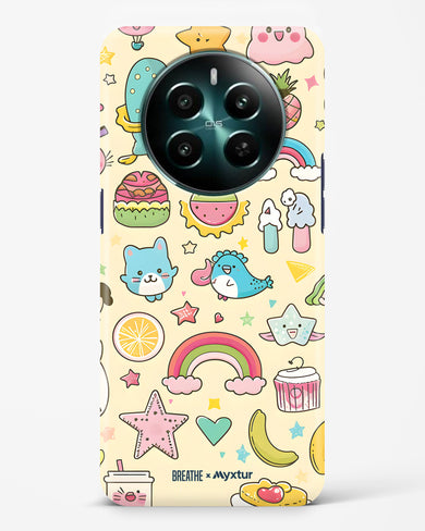 Happy Stickers [BREATHE] Hard Case Phone Cover (Realme)
