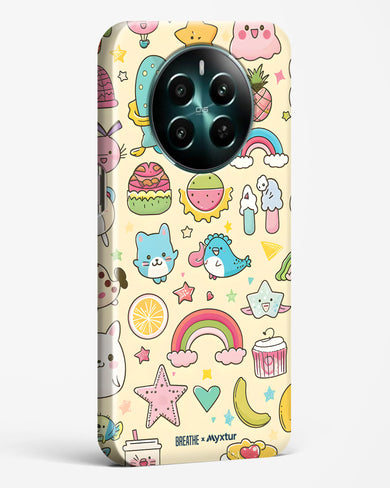 Happy Stickers [BREATHE] Hard Case Phone Cover (Realme)