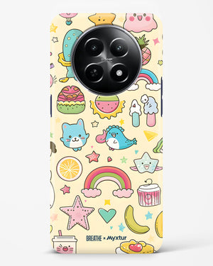 Happy Stickers [BREATHE] Hard Case Phone Cover (Realme)