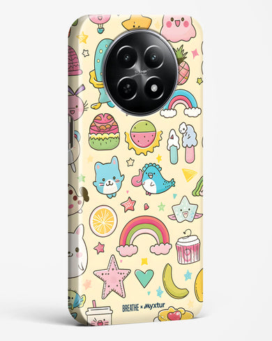 Happy Stickers [BREATHE] Hard Case Phone Cover (Realme)