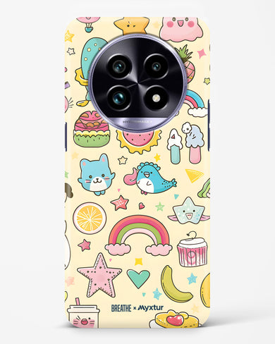 Happy Stickers [BREATHE] Hard Case Phone Cover (Realme)